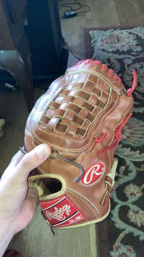 Red Used Pitcher's Pro Preferred 12" Baseball Glove