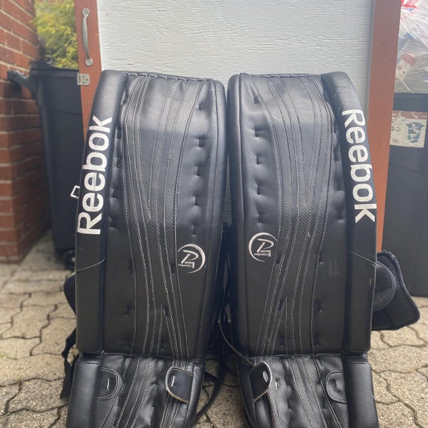 Black Used 34" Reebok Premier 4 Pro Goalie Leg Pads
