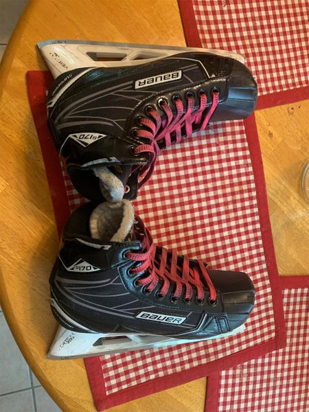 Used Bauer Supreme S170 Regular Width Size 6.5 Hockey Goalie Skates