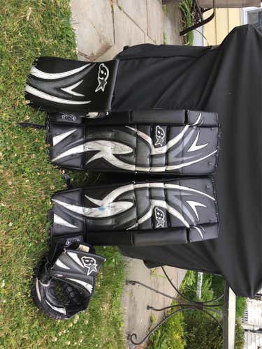 Black Used 33" Brian's Zero G Goalie Leg Pads