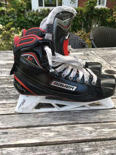 Used Bauer Vapor 1X Regular Width Size 8.5 Hockey Goalie Skates