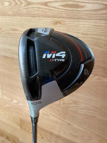 Used Men's TaylorMade Left Handed M4 D-Type Driver Stiff Flex 10.5 Loft