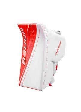 New Bauer Supreme 1S Senior Goalie Blocker White/Red