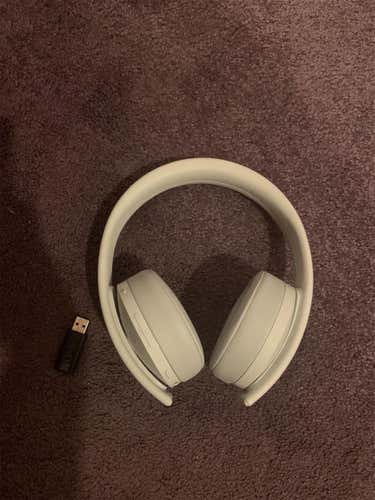 White PlayStation Gold Headset