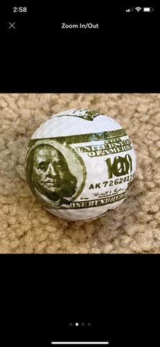 BRAND NEW: $100 BILL Money Logo Golf Ball