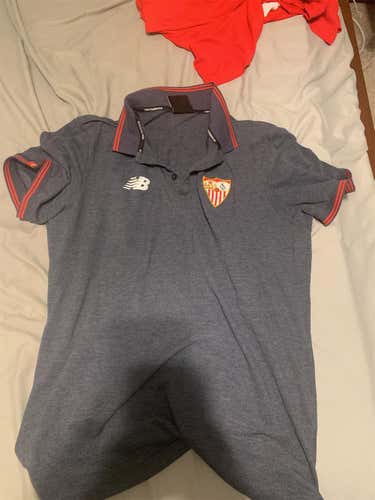 Blue Sevilla FC Men's XL New Balance Shirt