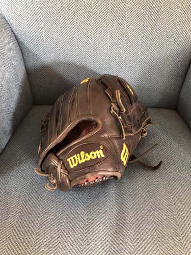 Black Used Infield Wilson a1000 12" Baseball Glove