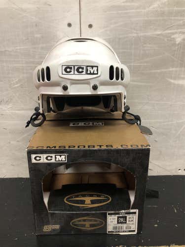 White New Small CCM 852 Tacks Helmet