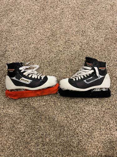 Used Bauer Supreme 3000 Regular Width Size 9 Hockey Goalie Skates