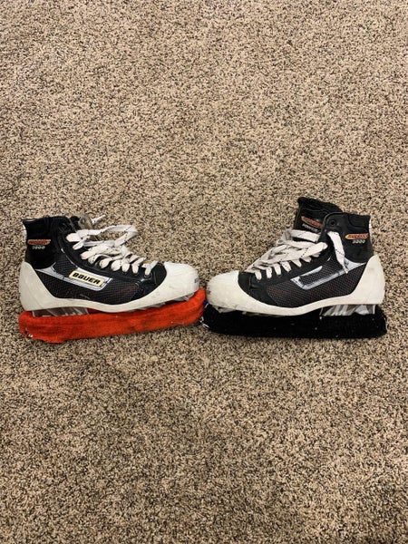 Used Bauer Supreme 3000 Regular Width Size 9 Hockey Goalie Skates