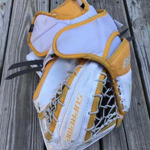 Gold Used Regular Supreme 1S Glove & Blocker
