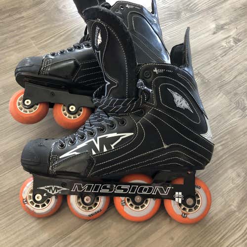 Mission 12D (Fits Like 10D) Inline Hockey Skates (84A Outdoor Wheels!)