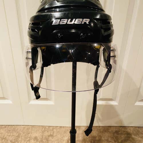 Black New Medium Bauer Re-Akt Pro Stock Helmet W/visor