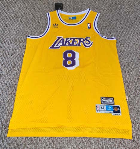 Mamba Kobe Bryant 8 Los Angeles Lakers Hardwood Classics Adult XL Jersey