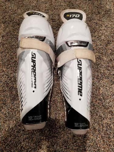 Bauer Supreme 170 Shin Pads Junior size 10" & CCM sz215 Black Steel for @rappr88