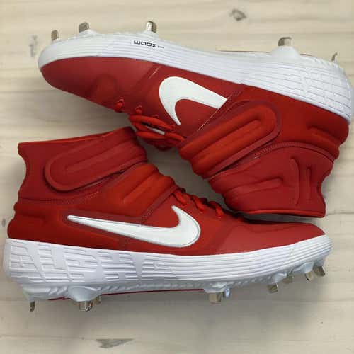 Nike Alpha Huarache Elite 2 Mid Metal Cleat Sz 13