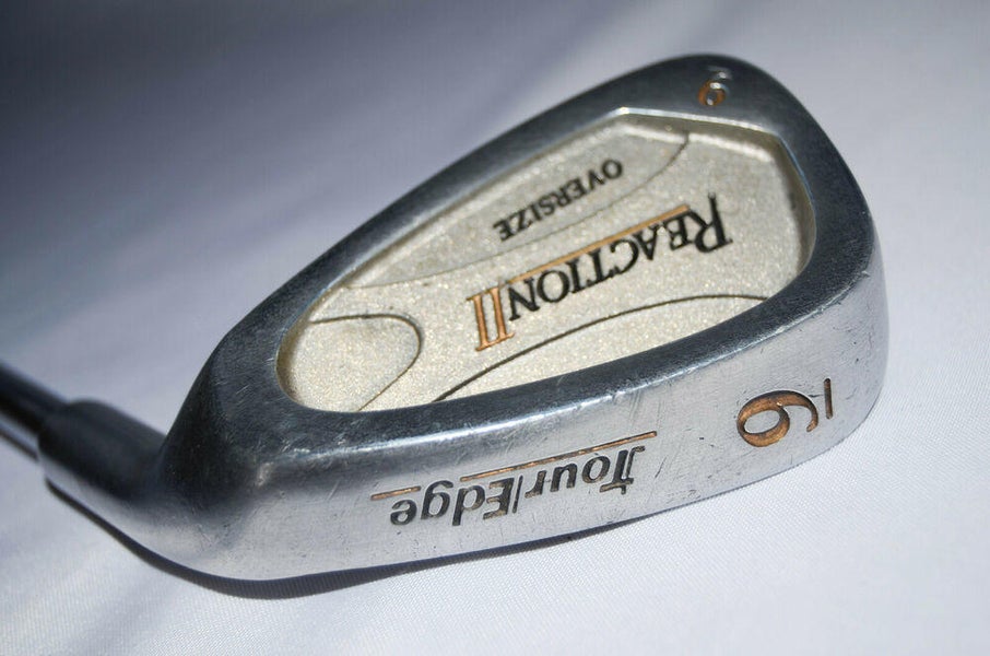 Tour Edge Reaction II Oversize 9 Iron RH 36" Steel Stiff w/New Grip