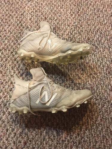 White Men's New Balance Freeze Lacrosse Cleats