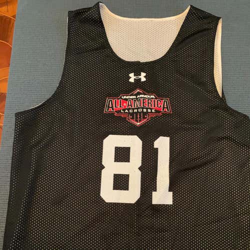 Under Armour All-America Lacrosse Pinnie Black/White Reversible (#81)
