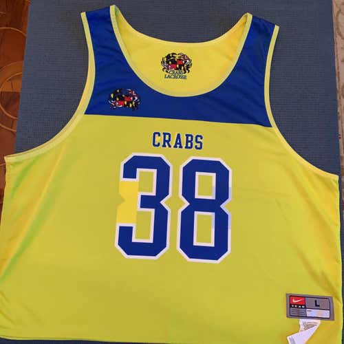 Crabs Lacrosse Yellow/Blue Reversible Pinnie (#38)