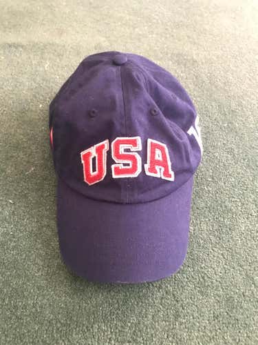Brand New Blue USA 2016 Olympic Strapback Hat Sponsored By Ralph Lauren (Polo)