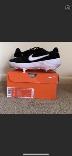 Black Nike Alpha Huarache ELT 2 Low Metal Cleats