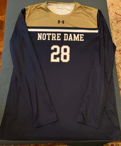 Notre Dame Lacrosse Team Issued Long-Sleeve Shooting Shirt (#28)