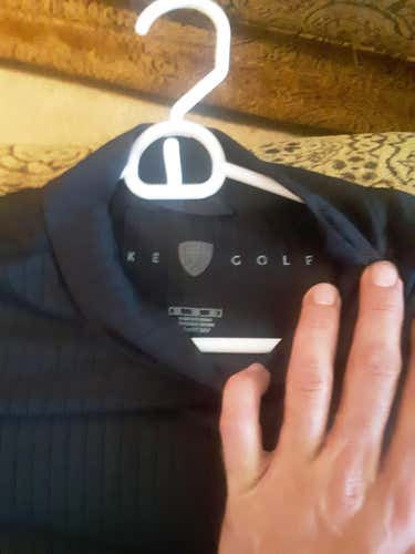 New Black Nike Golf DriFit XXL Long Sleeve Shirt