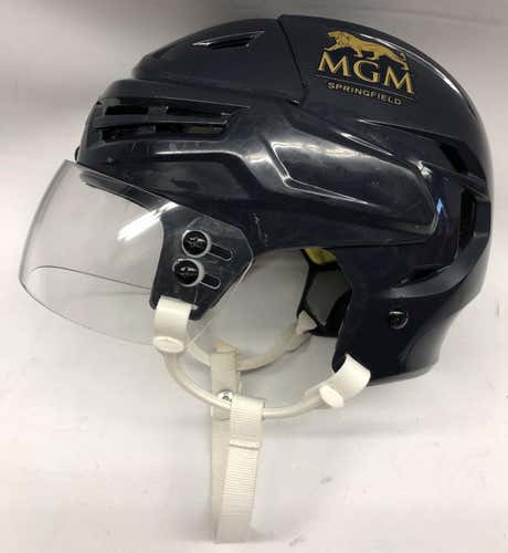 BAUER REAKT PRO VVN PRO STOCK HOCKEY HELMET NAVY MEDIUM THUNDERBIRDS #17 (6618)