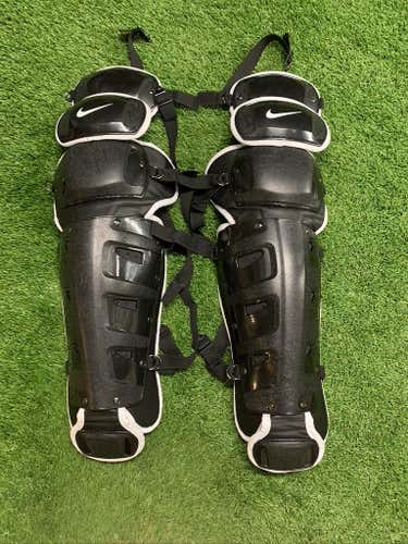 Black New 17in Adult Nike Catcher's Leg Guard