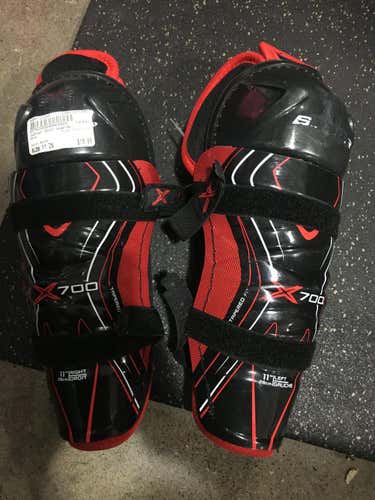 Used Bauer Vapor X700 11" Ice Hockey Shin Guards