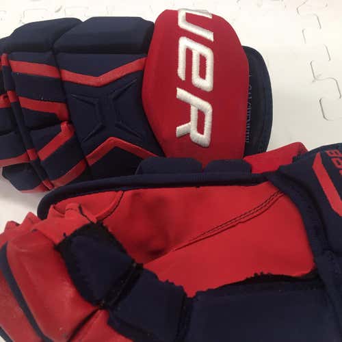 Team USA Bauer 13" Pro Stock Gloves Red Palm