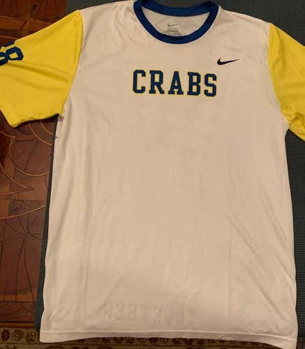 Crabs Lacrosse White Short-Sleeve Shooting Shirt (#38)