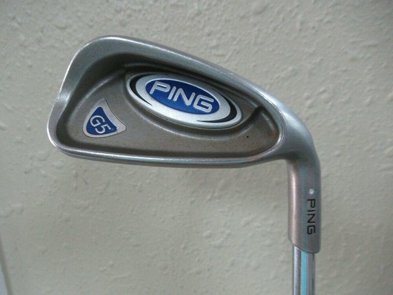 PING G5 IRON SET 4 - PW UW PING TRUE TEMPER REGULAR FLEX STEEL WHITE DOT 3* UP