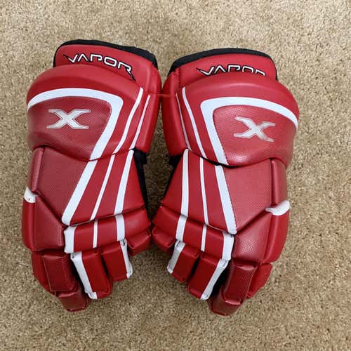 Red Used Senior Bauer Vapor X Gloves 15"