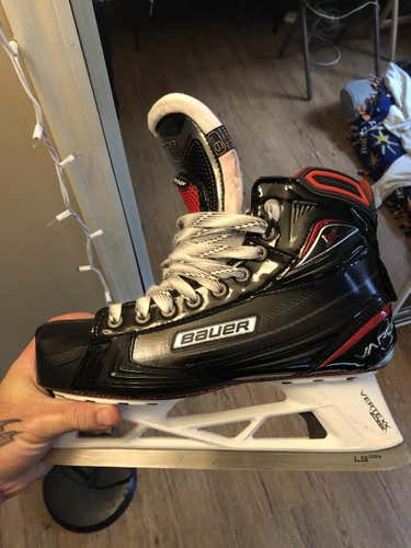 Senior Bauer 1x Hockey Goalie Skates Extra Wide Width Size 9