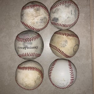 Lot of 6 Baseballs