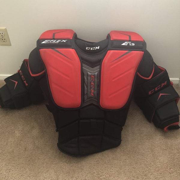 Used Large CCM Extreme Flex Shield E1.9 Chest and Arm Protector Goalie Chest Protector