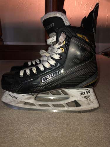 Used Bauer Supreme 160 Regular Width Size 8 Hockey Skates