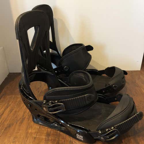 Men's Large Burton Custom Re:Flex All Mountain Snowboard Bindings