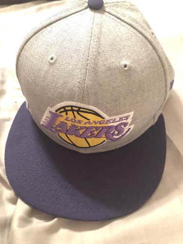Gray 7 5/8 Lakers Hardwood Classics Hat