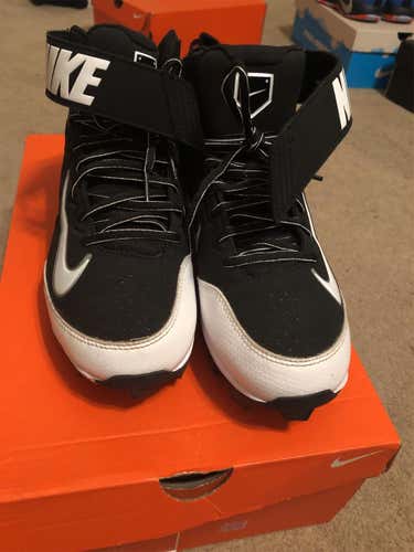 Black Nike Huarache Keystone 3/4 Baseball Cleats Size 9