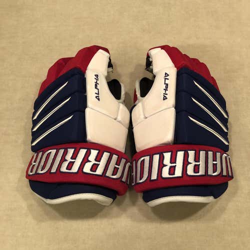 Blue Used Warrior Alpha QX3 13"  Gloves
