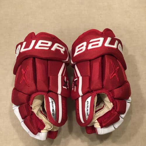 Red New Bauer Vapor 1X Pro Lite 13"  Gloves