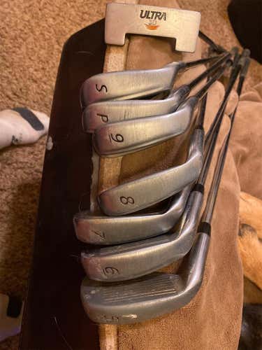 Used Right Handed Ultra Regular Flex Steel Shaft Iron Set