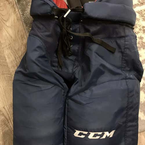 CCM HP45 Pro Stock Hockey Pants Large +1 Navy