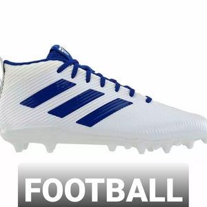 MEN'S ADIDAS (US Size 12.5) FREAK GHOST Football Cleats Shoes White Blue NEW
