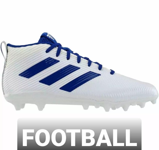 MEN'S ADIDAS (US Size 13) FREAK GHOST Football Cleats Shoes White Blue NEW