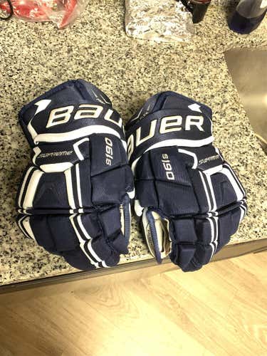 Blue Used Bauer Supreme s190 13" Gloves