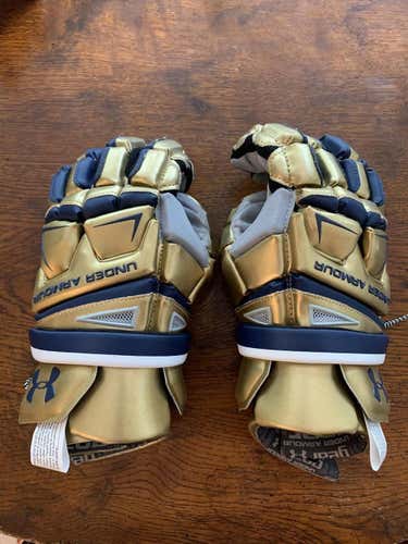 Notre Dame Team Issued Under Armour Engage Lacrosse Gloves (XL/13.5")